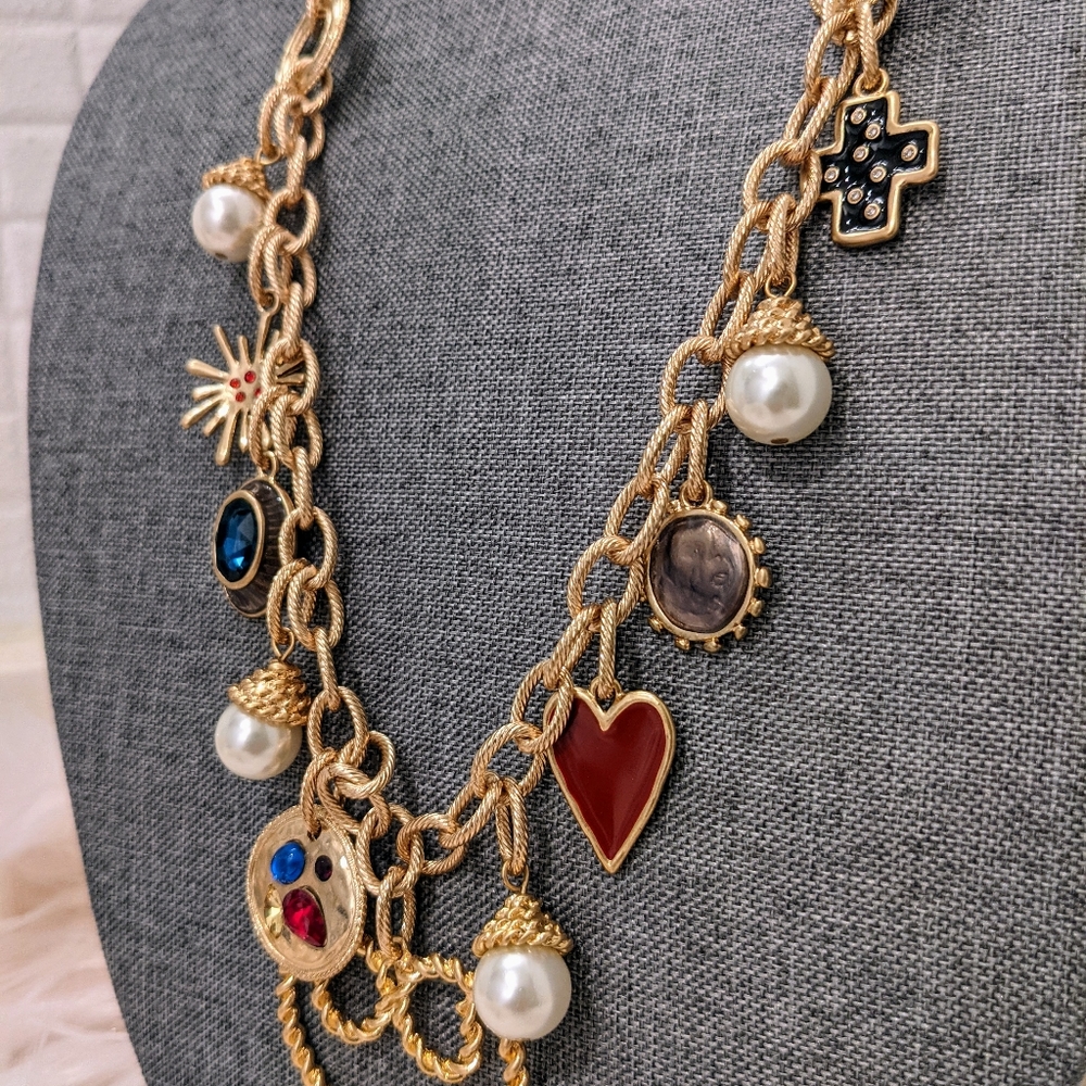 Chico's Heart Charm Necklace - Picture 3 of 6